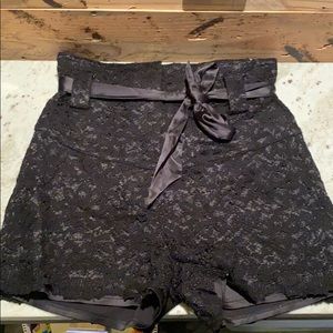 Marciano lace and satin shorts